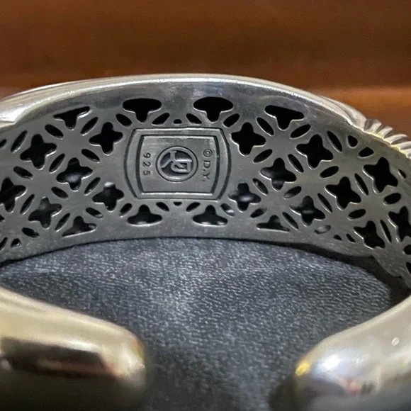 “SOLD 💸” David Yurman, “Vintage” Sterling Silver Waverly Cuff, Sz S, EEUC - Picture 3 of 3